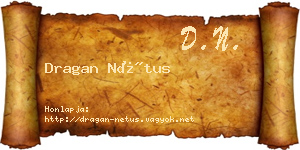 Dragan Nétus névjegykártya